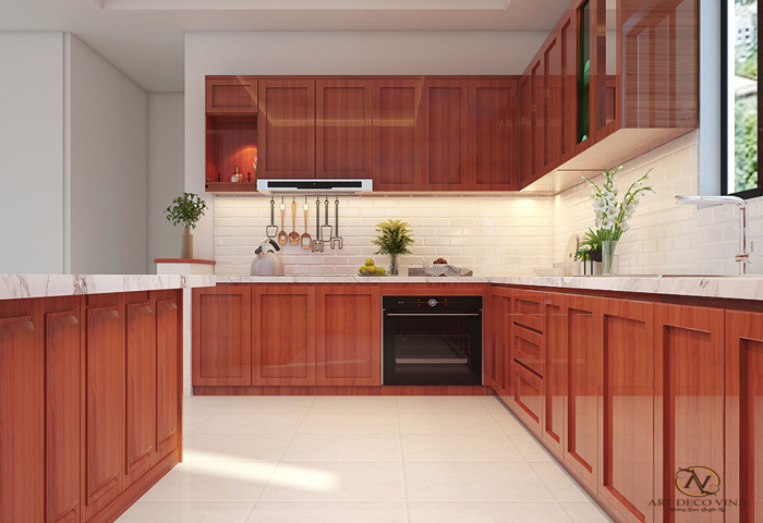Cách nhận biết tủ bếp gỗ gõ đỏ đơn giản nhất 2023